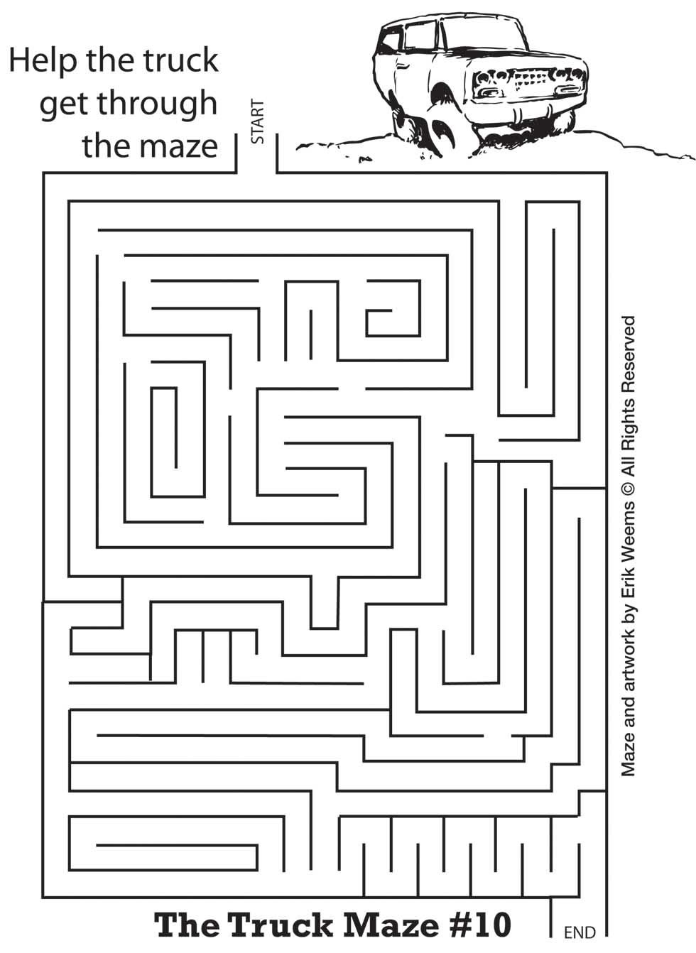 The Truck Maze - help the truck move through the maze